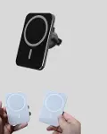 360° Döner Başlıklı MagSafe Araç Telefon Tutucu Hızlı Şarjlı-5