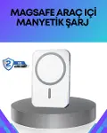 360° Döner Başlıklı MagSafe Araç Telefon Tutucu Hızlı Şarjlı-1