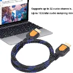 PX-05H 0.5 Metre Hdmi to Hdmi v2.0 Kablo, Kısa HDMI Erkek Erkek Görüntü ve Ses Aktarım Kablosu, 4K 2-4