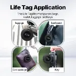 LifeTag Apple ile Uyumlu MFI Lisanslı Smart Tag Akıllı Takip Cihazı 4'lü Paket- Siyah-6
