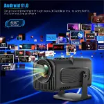1080P Mini Projektör Desteği Android 11.0 HY320 LED Projektör WiFi ve Bluetooth'lu Açık Taşınabilir-3
