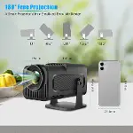 1080P Mini Projektör Desteği Android 11.0 HY320 LED Projektör WiFi ve Bluetooth'lu Açık Taşınabilir-6