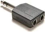 6.3 mm jack çoğaltıcı 6.3 mm erkek 2x 6.3 mm dişi jack gitar jack çoğaltıcı-3