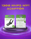Yüksek Hızlı 1200 Mbps Çift Bant USB WiFi Adaptör – Güçlü Sinyal, Geniş Uyumluluk-1