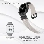 Apple Watch Series SE/11/10/9/8/7/6/5/4/3 ile Uyumlu Silikon Kordon (BBL101)-8