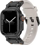 Apple Watch Series SE/11/10/9/8/7/6/5/4/3 ile Uyumlu Silikon Kordon (BBL101)-1