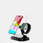 W52 4 In 1 Kablosuz Şarj Standı iPhone & Airpods & Watch & Pencil-4
