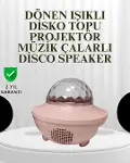 Sesle Etkileşimli Yıldız Projektörlü Gece Lambası – Bluetooth Hoparlörlü, USB Girişli, Dönen Okyanus-1