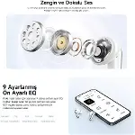 Melobuds N50 Anc Ht12 6 Mikrofonlu Bluetooth 5.4 Kulaklık Beyaz-5