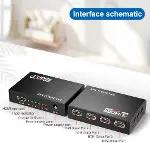4 Portlu HDMI Splitter Dağıtıcı, 1 Giriş 4 Çıkışlı, Aynı Anda Görüntü Dağıtımı, 1.4V 1080P-4