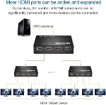 4 Portlu HDMI Splitter Dağıtıcı, 1 Giriş 4 Çıkışlı, Aynı Anda Görüntü Dağıtımı, 1.4V 1080P-5