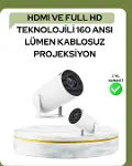 Ultra Pro Full HD ve 4K Destekli 130 İnç Projeksiyon Cihazı-1