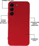 KZY İletişim Samsung Galaxy S22 ile uyumlu Kapak Kamera Korumalı Içi Kadife Lansman Silikon Kılıf --2
