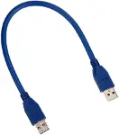 Usb 3.0 Erkek Erkek Ara Bağlantı Kablosu HDD Harddisk Uzatma Ekleme 30 Cm 4955-1