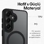 Samsung Galaxy S25 için Symple Serisi Magsafe ile Uyumlu Metal Alaşım Lens Çerçeveli ve Metal Tuş Ta-6