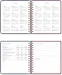 2026-2027 18x20 Spiralli Kare Haftalık Akademik Ajanda - Çiçek-6