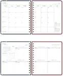 2026-2027 18x20 Spiralli Kare Haftalık Akademik Ajanda - Çiçek-8