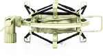 90 Yüksek Yalıtımlı Mikrofon Shockmount Gümüş-2