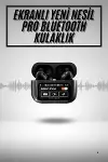 Yeni Nesil ANC Özellikli Çağrı Cevaplayan Dokunmatik Ekranlı Bluetooth Kulaklık Siyah-2