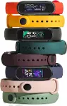 Xiaomi Mi Band 7 ile uyumlu Saat Kayışı Ent Kaliteli Xiaomi Mi Band 7 ile uyumlu Spor Saat Kontrast-2