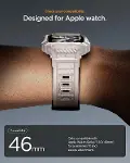Apple Watch 46mm Seri 11/10 ile Uyumlu Kılıf & Kordon Kayış Rugged Armor Pro 2 Dune Beige - ACS10506-2