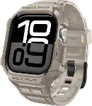 Apple Watch 46mm Seri 11/10 ile Uyumlu Kılıf & Kordon Kayış Rugged Armor Pro 2 Dune Beige - ACS10506-1