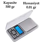 Dijital Hassas Elektronik Kuyumcu Cep Terazisi Tartı 500 gr / 0.1 gr-1