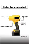 21V Kablosuz Hava Üfleyici | 32.000RPM Turbo Fan, 12.000mAh Batarya, Bahçe &amp; Araç Kurutma / Sarı-2