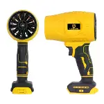 21V Kablosuz Hava Üfleyici | 32.000RPM Turbo Fan, 12.000mAh Batarya, Bahçe &amp; Araç Kurutma / Sarı-4
