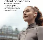 Echobuds Gerçek Kablosuz Kulaklık - Dahili Mikrofonlu Bluetooth Kulak Tomurcukları, 19 Saat Çalma Sü-8