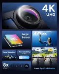 SJ6 Ultra Aksiyon Kamerası, Wi-Fi, 30 Metreye Kadar Su Geçirmez, 4K 30 FPS Video, 20 MP Fotoğraf-2