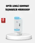 Taşınabilir Eğitim Mikroskobu 80X–200X LED Işıklı ve Darbeye Dayanıklı-1