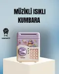 Işıklı Sesli Şifreli Otomatik Para Çeken Kumbara Mor-1