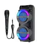 Kablosuz Bluetooth Hoparlör LED Işıklı USB ve TF Kart Destekli-3