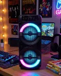 Kablosuz Bluetooth Hoparlör LED Işıklı USB ve TF Kart Destekli-1
