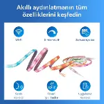 Smart Lighting RGBIC LED Şerit 10 m (Type-C) - Google Home, Alexa, HomeKit ve Matter uyumlu-5