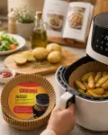 Airfryer Pişirme Kağıdı 100 Lü Yapışmaz Yağ Geçirmez Kağıt-1