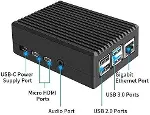 Raspberry Pi 4 Alüminyum Muhafaza Kutusu (Soğutmalı) - Siyah-5