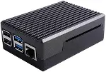 Raspberry Pi 4 Alüminyum Muhafaza Kutusu (Soğutmalı) - Siyah-1