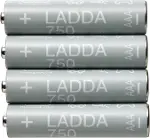 Şarj edilebilir pil, HR03 AAA 1.2V, Pil kapasitesi: 750 mAh.-1