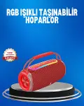 RGB LED Işıklı 20W Taşınabilir Hoparlör Bluetooth 5.3 + Type-C Şarj-1