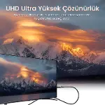 4K 60Hz 18Gbps HDR ARC HDCP Fiber Optik HDMI 2.0 Kablo 80 Metre-6