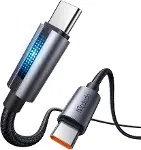 CA-5740 100 W Type-C To Type-C Hızlı Şarj Kablosu 1.2 M Siyah-1