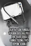 Boyun Bantlı Bluetooth Kulaklık Yüksek Ses Kaliteli 100 Saat Kulaklık-4