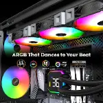 E28 ARGB 120 mm Kasa Fanı, Gelişmiş Soğutma Verimliliği için 28 mm Kalınlığında Fan, PWM 4 Pimli, FD-3