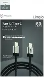 60W PD 3.0 Limpio Type-C to Type-C Hızlı Şarj ve Data Kablosu 1m Siyah-2