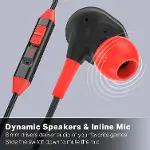 Wired Earbuds for Nintendo Switch 2- Black, Officially Licensed, 8 mm Speaker Drivers, in-Ear Design-2