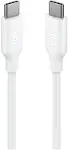 taks USB-C - USB-C 120cm 60W PD/QC Hızlı Şarj/Data Kablosu Beyaz-1
