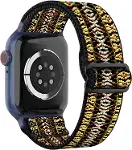Apple Watch için Uyumlu Bilek Kalınlığına Göre Ayarlanabilir Yumuşak Kumaşlı ve İnce Görünümlü Dayan-2