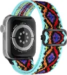 Apple Watch için Uyumlu Bilek Kalınlığına Göre Ayarlanabilir Yumuşak Kumaşlı ve İnce Görünümlü Dayan-1